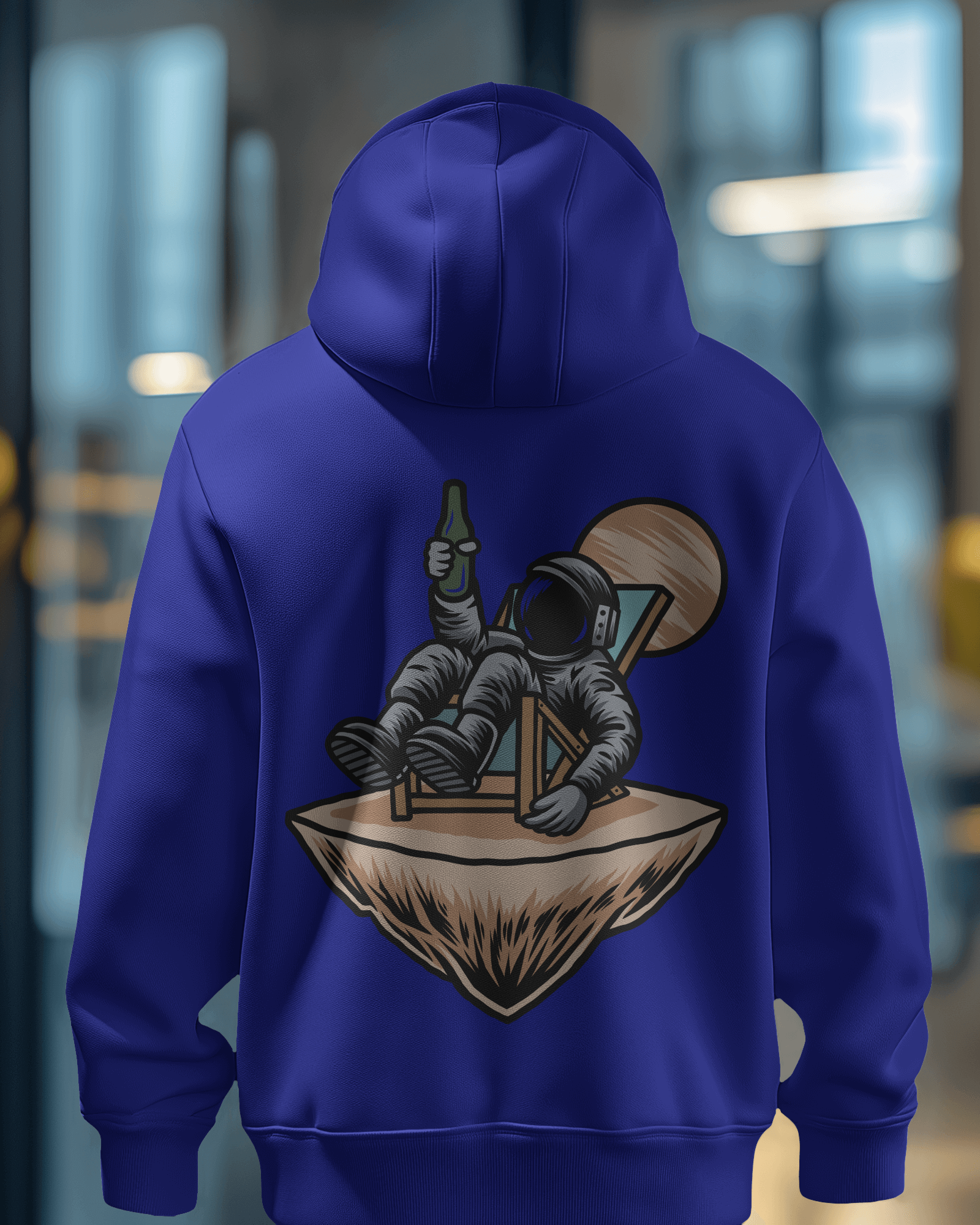 Back Facing Printed Hoodie