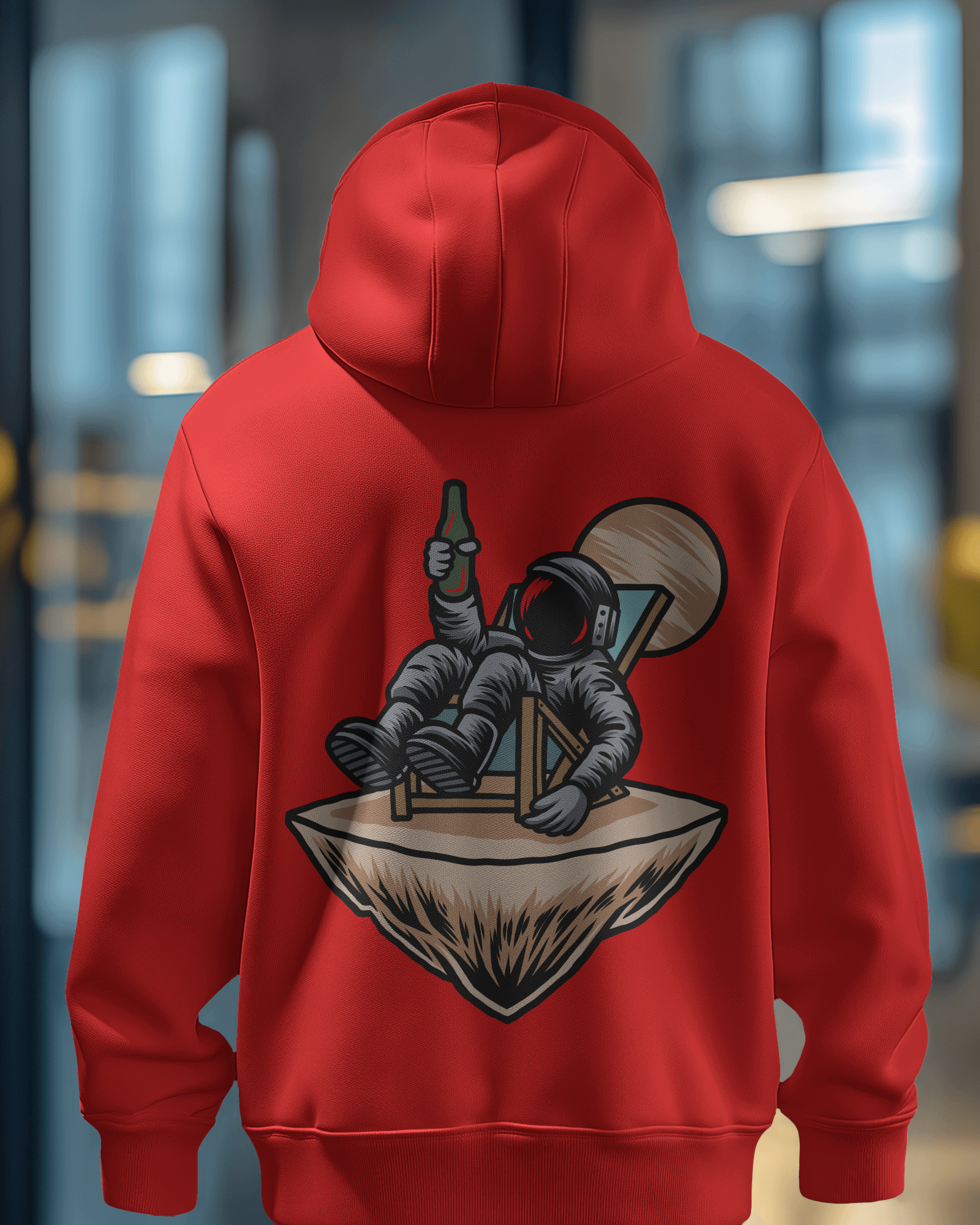 Back Facing Printed Hoodie