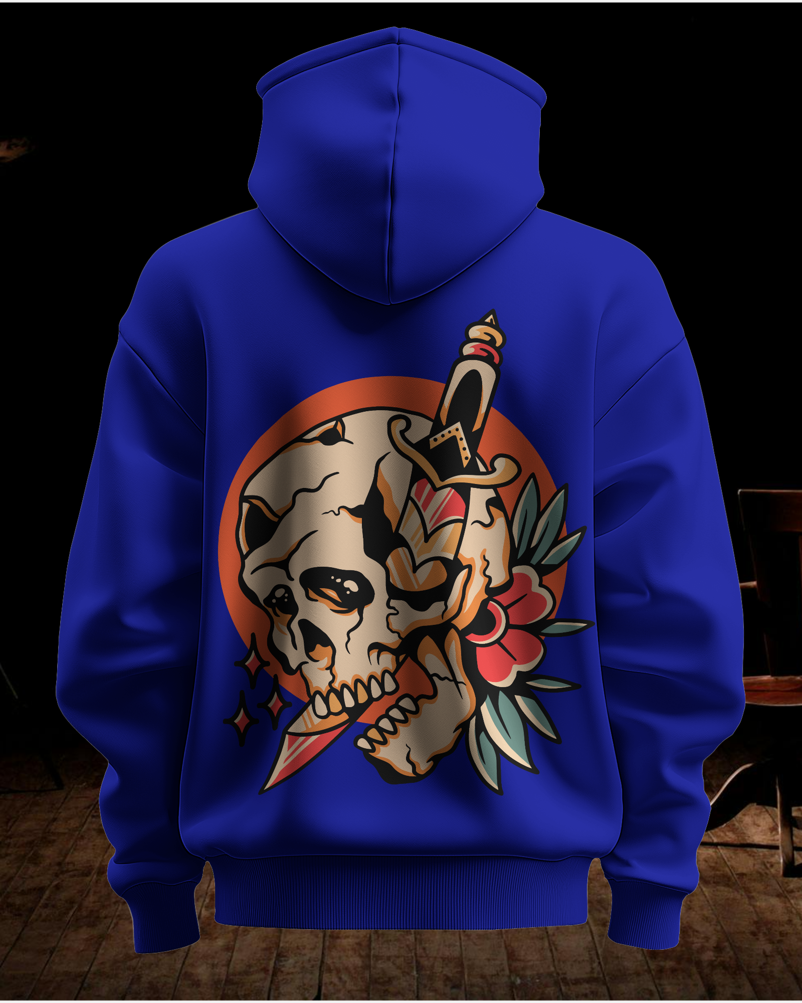 back Print Hoodie