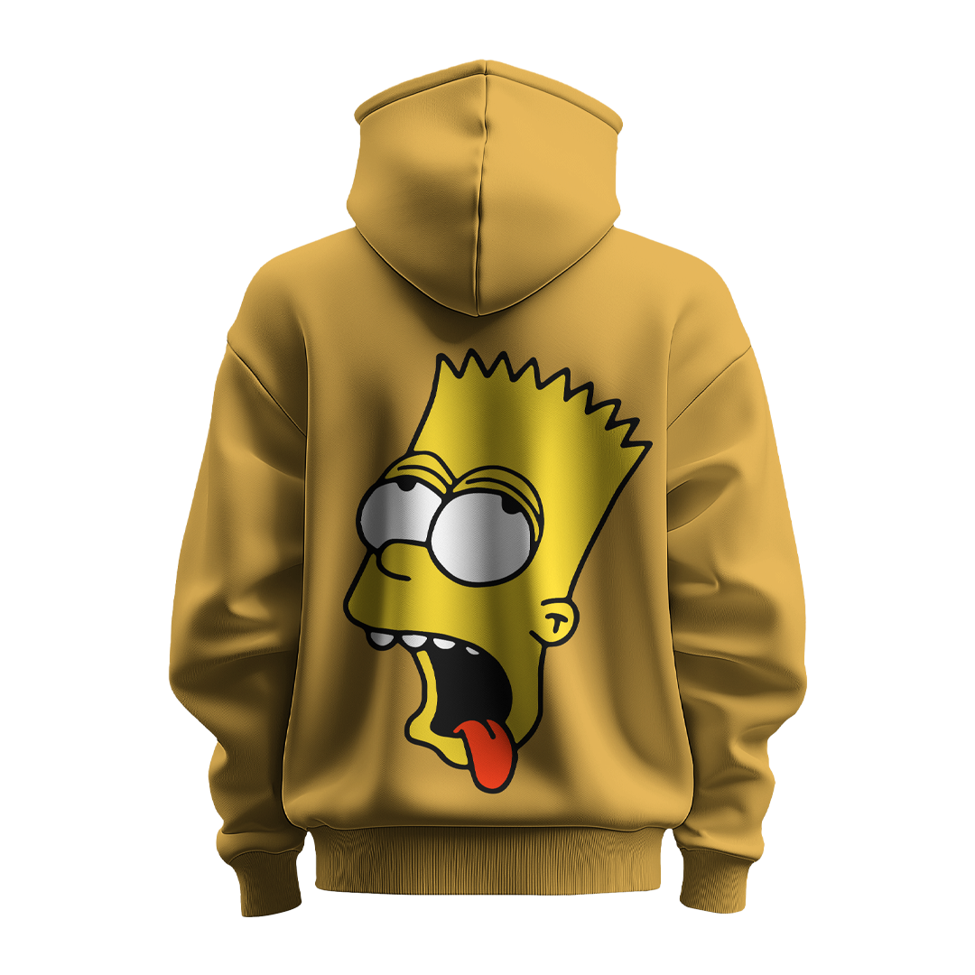 BULL CLOTHING Stylish Simpson Graphic Hoodie | 60% Cotton, 40% Polyester Blend | Premium 280 GSM Fleece for Comfort and Durability