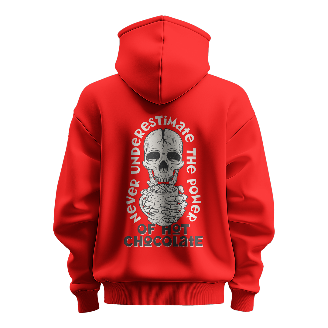 BULL CLOTHING Bold Skull Graphic Hoodie | 60% Cotton / 40% Polyester | Heavyweight 280 GSM Fleece for Ultimate Comfort and Durability