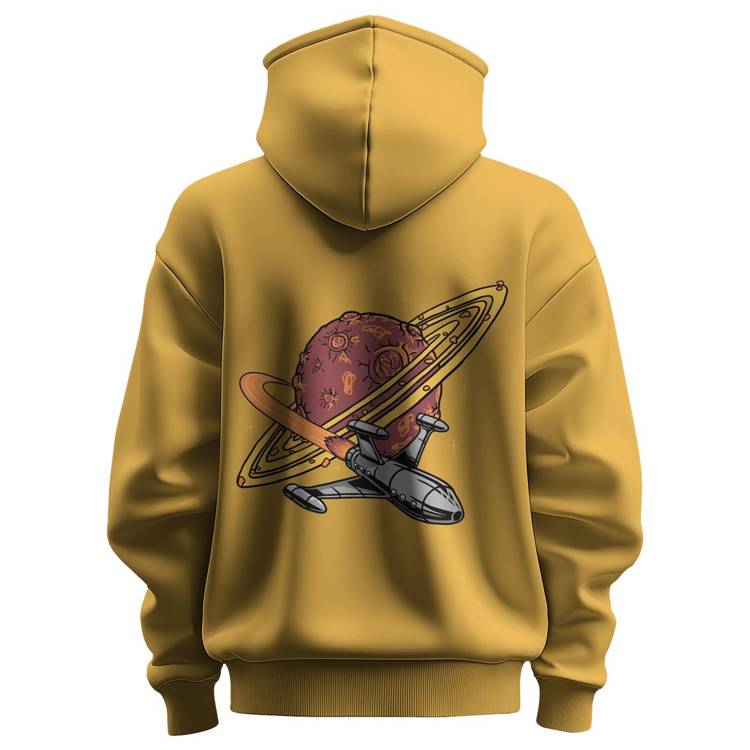 BULL CLOTHING Men's Cosmic Adventure Hoodie | 60% Cotton, 40% Polyester Blend | Premium 280 GSM Fleece for Softness, Comfort, and Durability