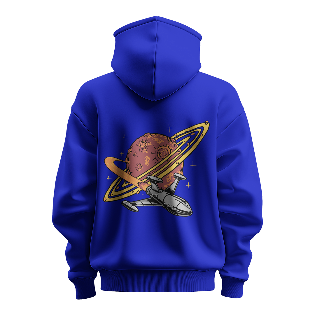 BULL CLOTHING Men's Cosmic Adventure Hoodie | 60% Cotton, 40% Polyester Blend | Premium 280 GSM Fleece for Softness, Comfort, and Durability