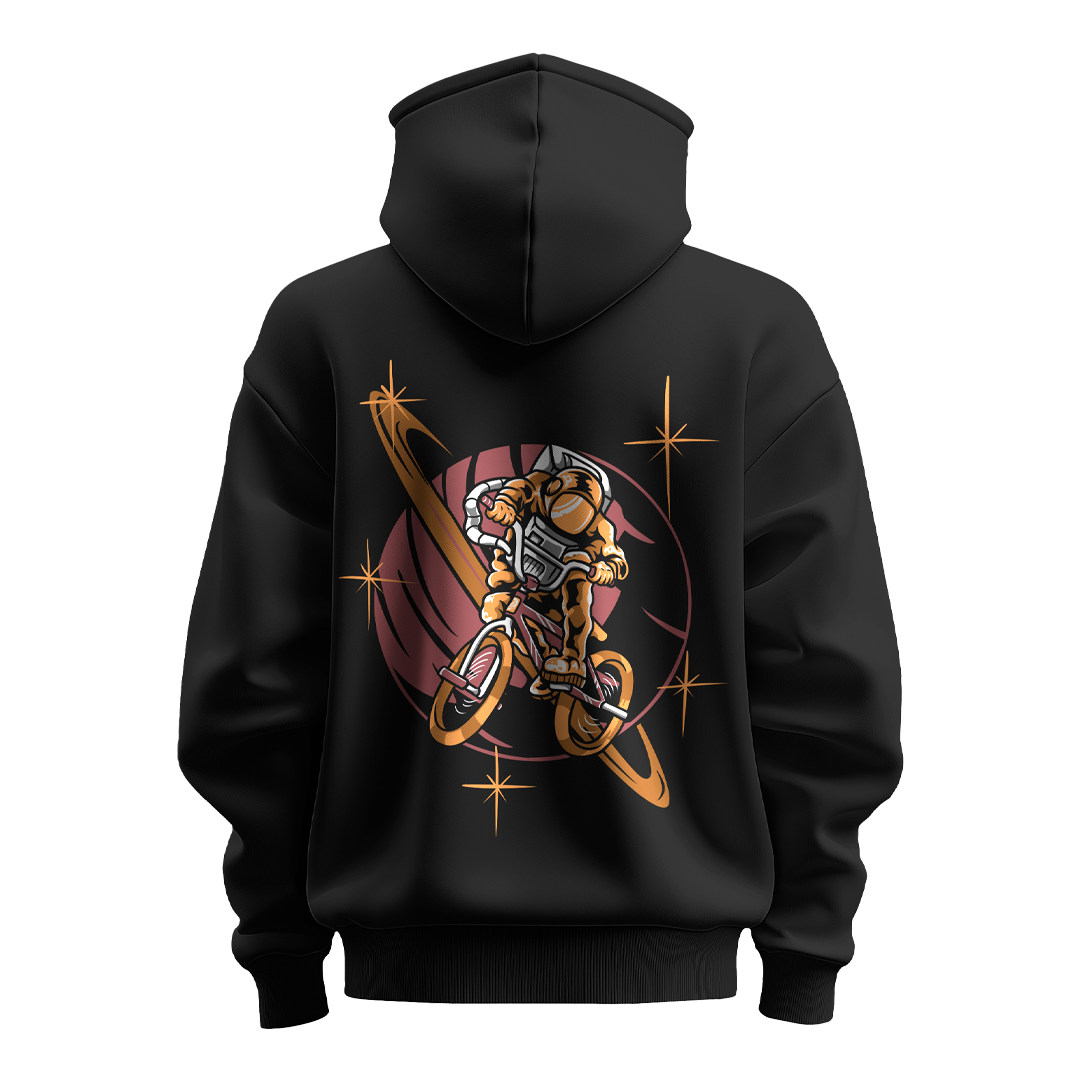 BULL CLOTHING Men's Galactic Rider Premium Hoodie | 60% Cotton, 40% Polyester Blend | Soft & Durable 280 GSM Fleece | Perfect for Comfort and Style