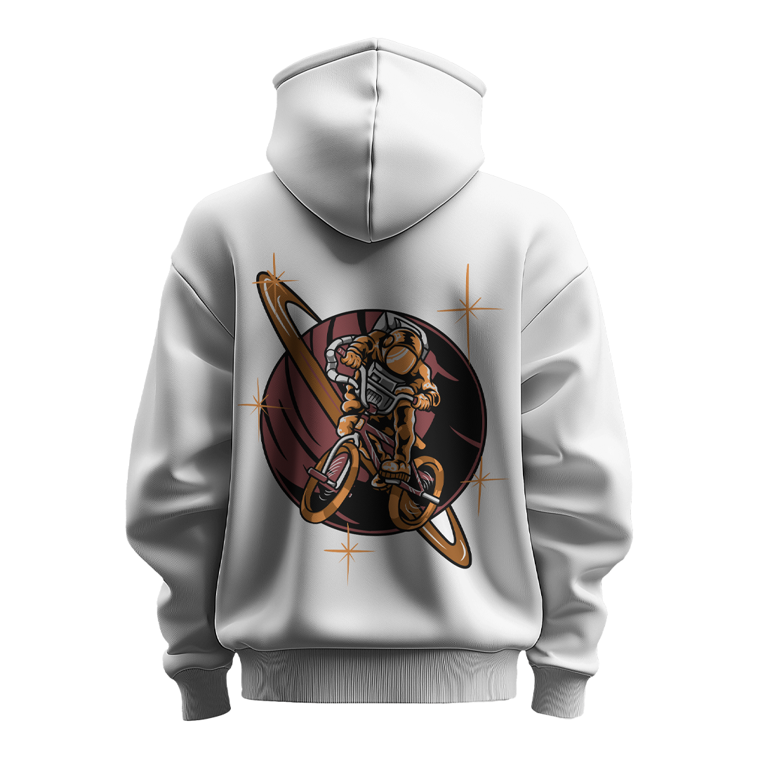 BULL CLOTHING Men's Galactic Rider Premium Hoodie | 60% Cotton, 40% Polyester Blend | Soft & Durable 280 GSM Fleece | Perfect for Comfort and Style