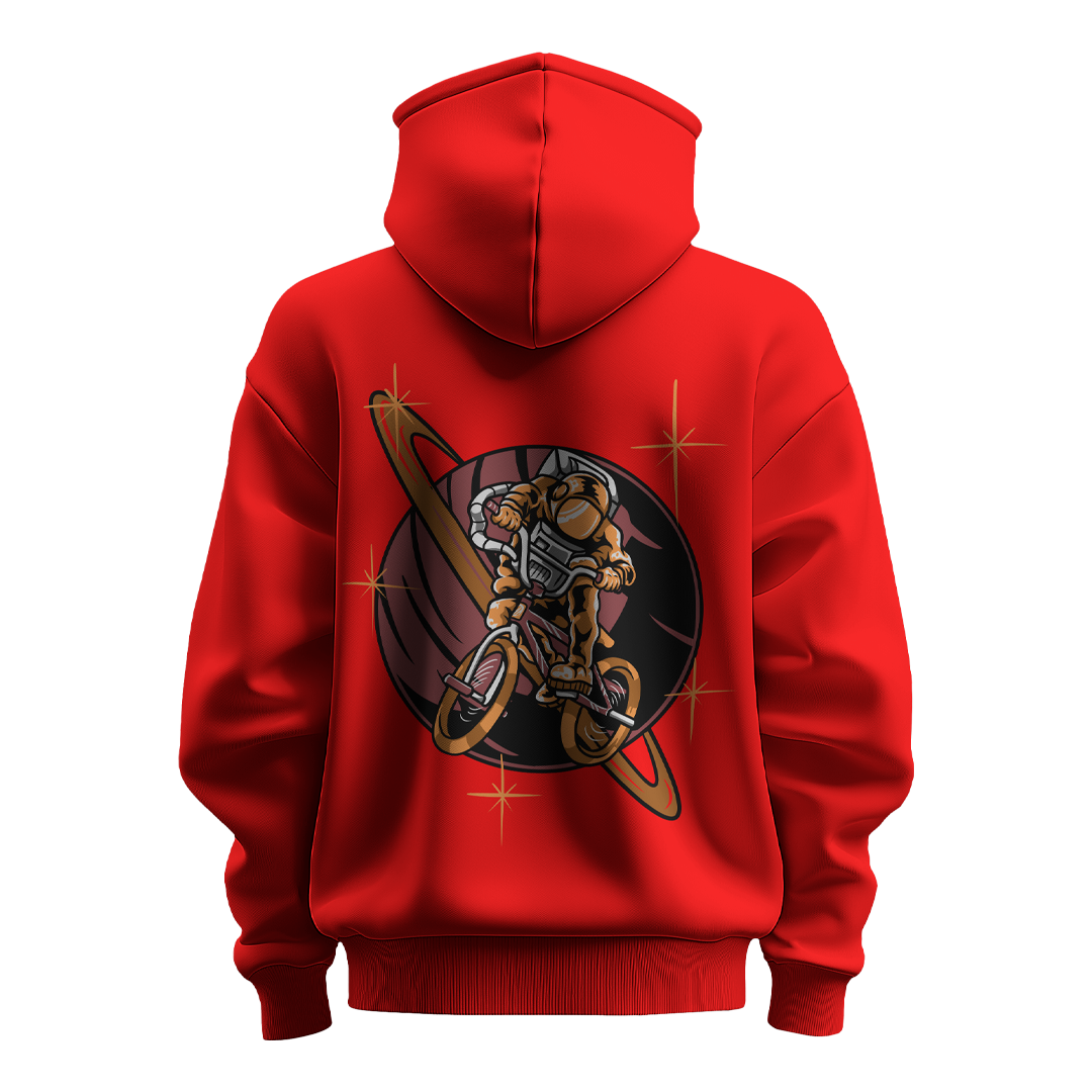 BULL CLOTHING Men's Galactic Rider Premium Hoodie | 60% Cotton, 40% Polyester Blend | Soft & Durable 280 GSM Fleece | Perfect for Comfort and Style