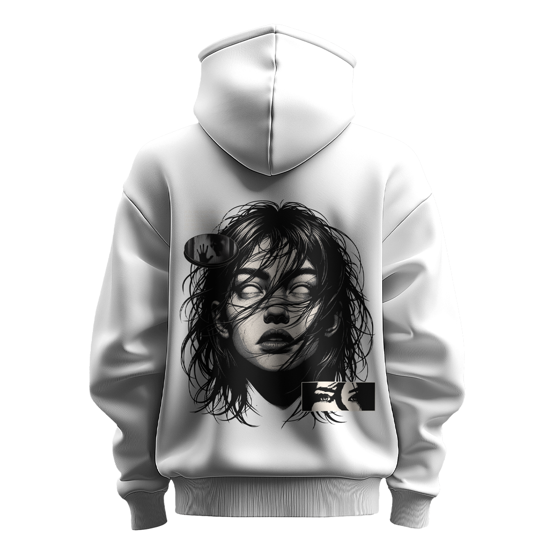 BULL CLOTHING Men's "Haunting Eyes" Hoodie | Made from 60% Cotton 40% Polyester Blend | Premium 280 GSM Fleece for Ultimate Comfort and Style