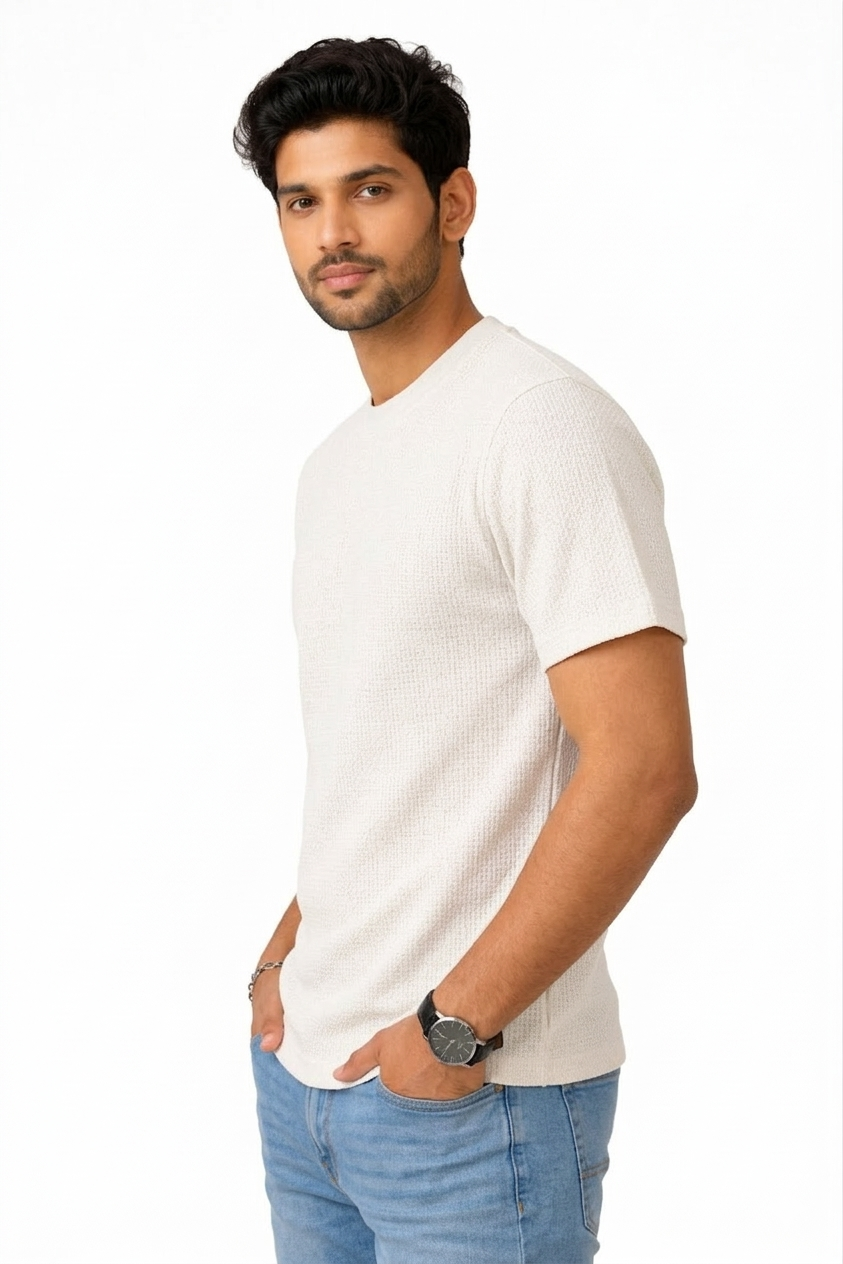 BULL CLOTHING Men's Round Neck T-Shirt | Half Sleeve Regular Fit Casual T-Shirt
